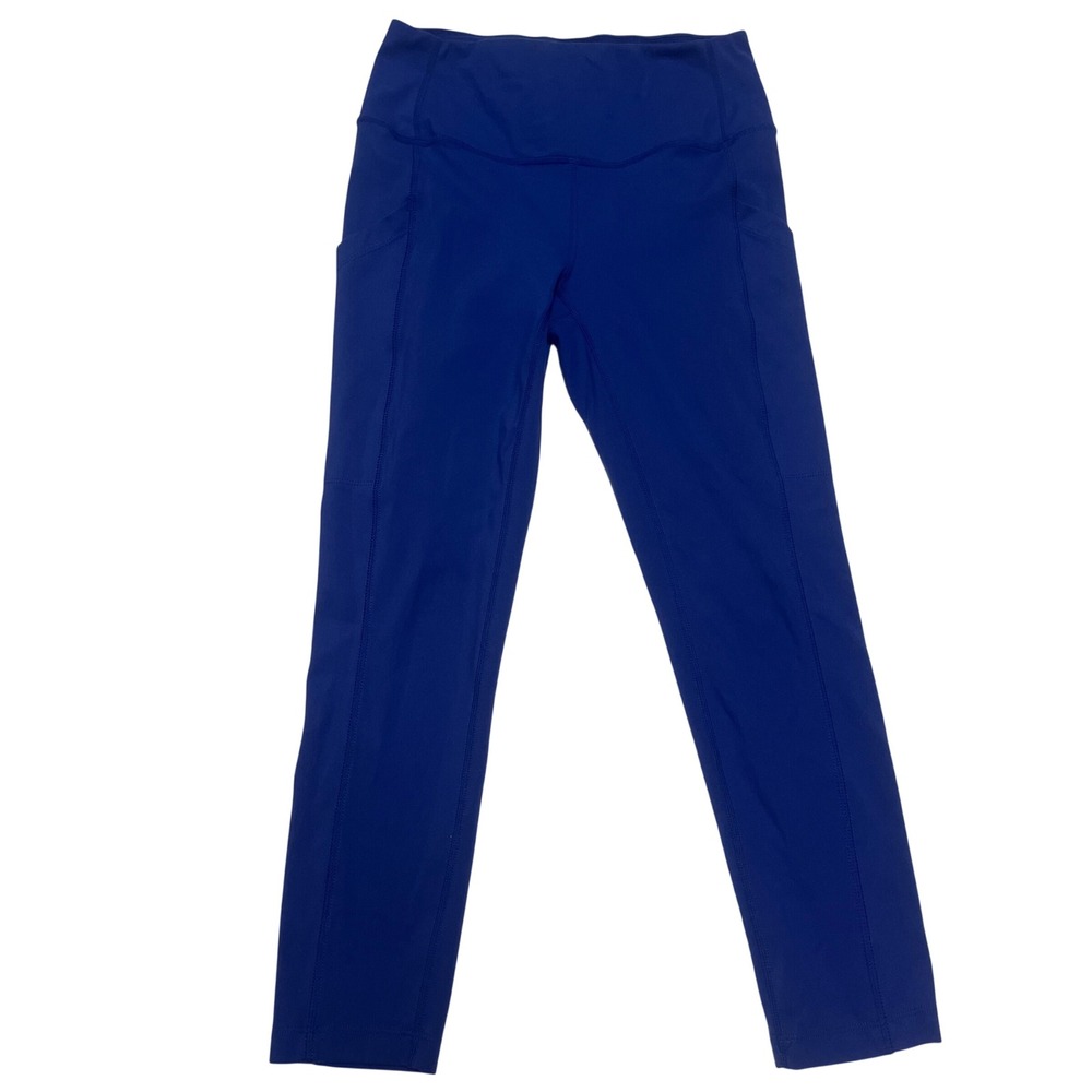 32 Degrees Cool Womens XS Cobalt Blue High Waist Side Pocket Athletic Leggings‎